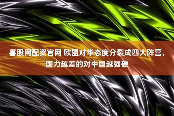 喜股网配资官网 欧盟对华态度分裂成四大阵营，国力越差的对中国越强硬